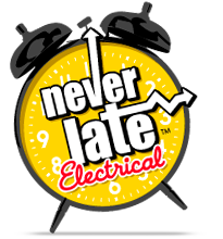 Never Late Electrical Logo